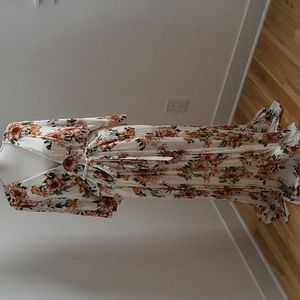 Forever 21 floral boho maxi dress, XL